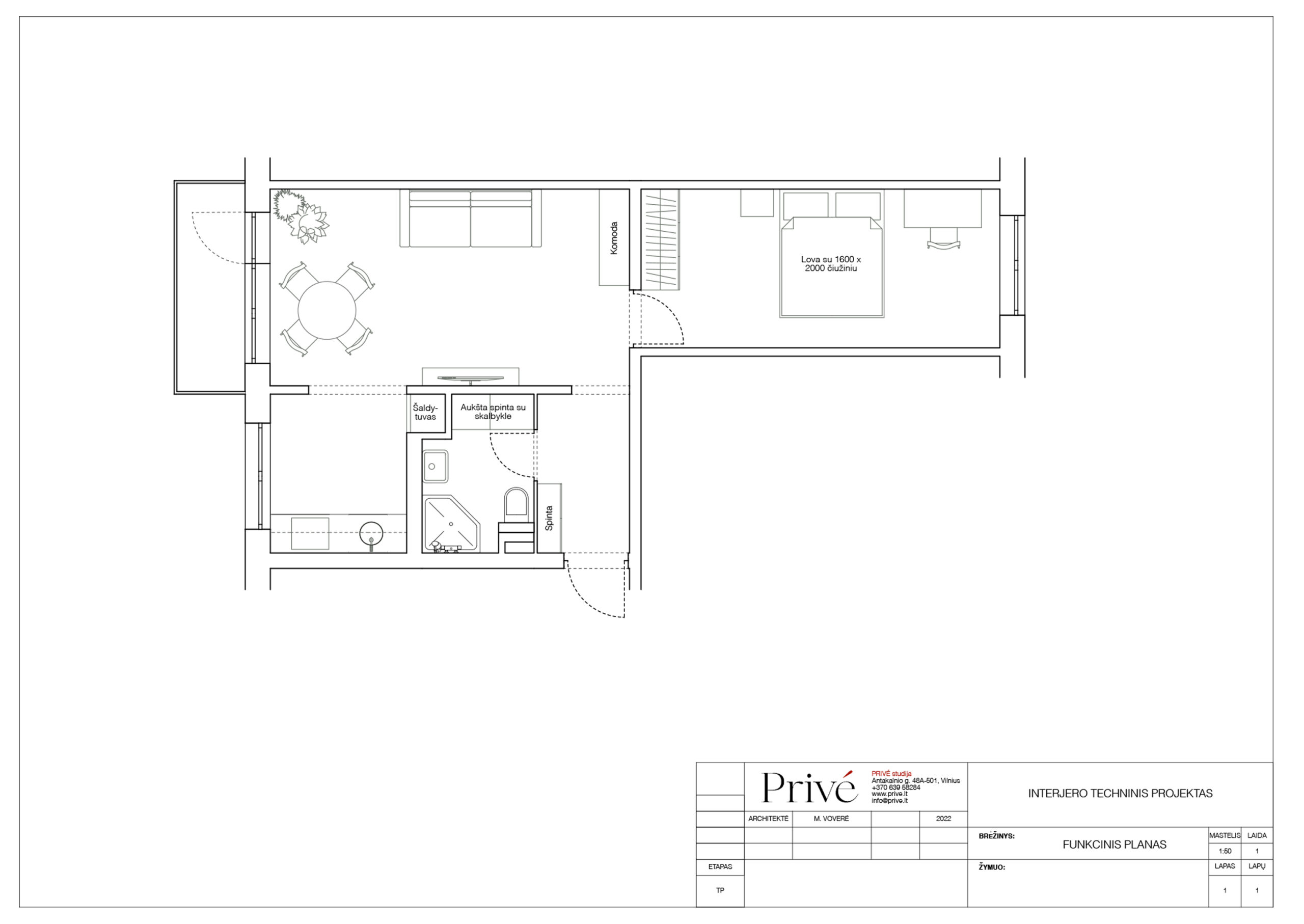 Senos statybos buto planas