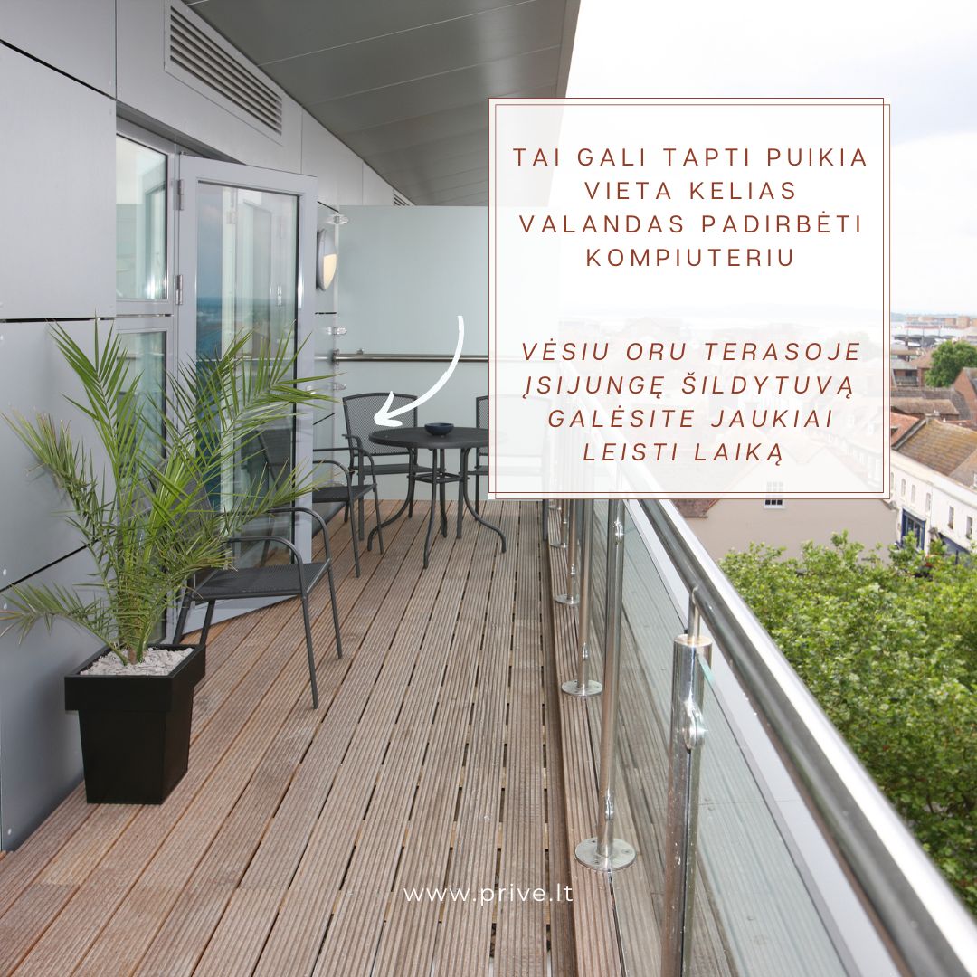 Elektros lizdas balkone ar terasoje​