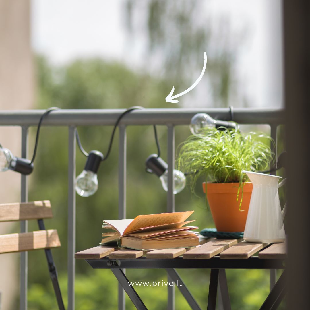 Terasos apšvietimas