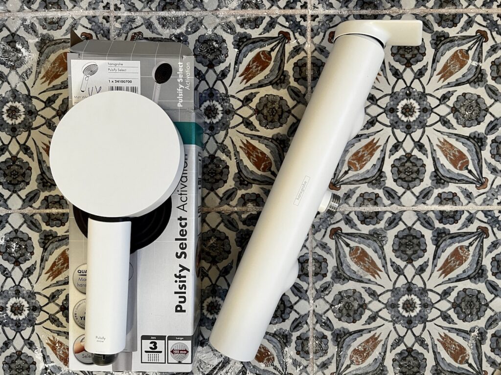 Baltas Hansgrohe maišytuvas